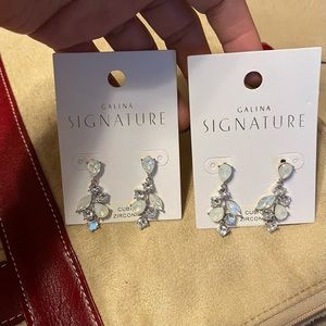 I have (2) pair of Brand New Opal & Cubic Zirconia Droplet Earrings! $20 EACH!